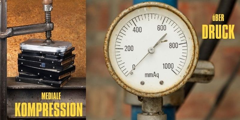 Mediale Kompression, Luftdruck, Überdruckventil