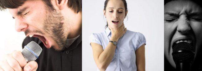 Schreiende Sängerinnen, Heiserkeit